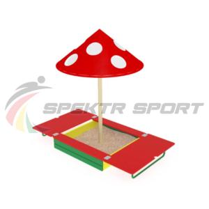 Купить Песочница с крышкой и грибком ИО 512 в Курганинске 