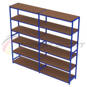 Купить Стеллаж для спортивного инвентаря односторонний двойной (полки фанера) разборный в Курганинске 