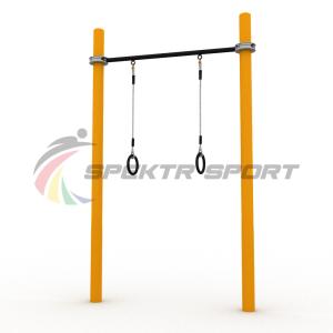 Купить Турник классический для занятий Воркаут с кольцами SP WRK-07 + Rings_76mm в Курганинске 
