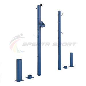 Купить Стойки для большого тенниса с механизмом натяжения (стаканы) диам. 76 мм (закладная 350 мм) в Курганинске 