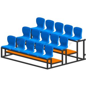 Купить Трибуна мобильная 3 ряда сиденья пластиковые на 15 мест в Курганинске 