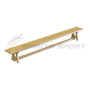 Купить Скамейка гимнастическая 1500 мм. (2 деревянные ножки) в Курганинске 