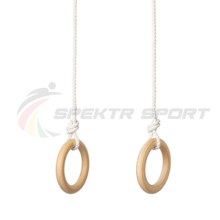 Купить Кольца гимнастические деревянные (фанера 18 мм, покрытие: эмаль, лак или пропитка) в Курганинске 